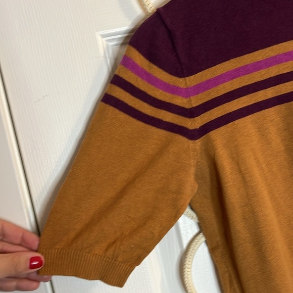 Benetton Women’s M silk cotton cashmere lightweight turtleneck fall winter - Picture 5 of 10